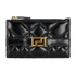 Versace Greca Goddess Quilted Card Wallet, front view